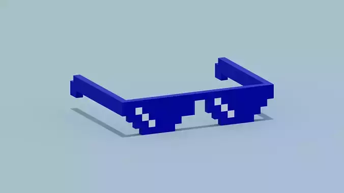 Voxel Blue Sunglasses