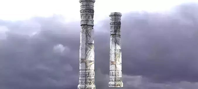 Fantasy medieval pillar 2