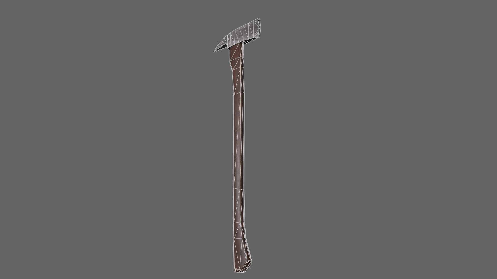 PBR Fire Axe V2d Low-poly 3D model_7