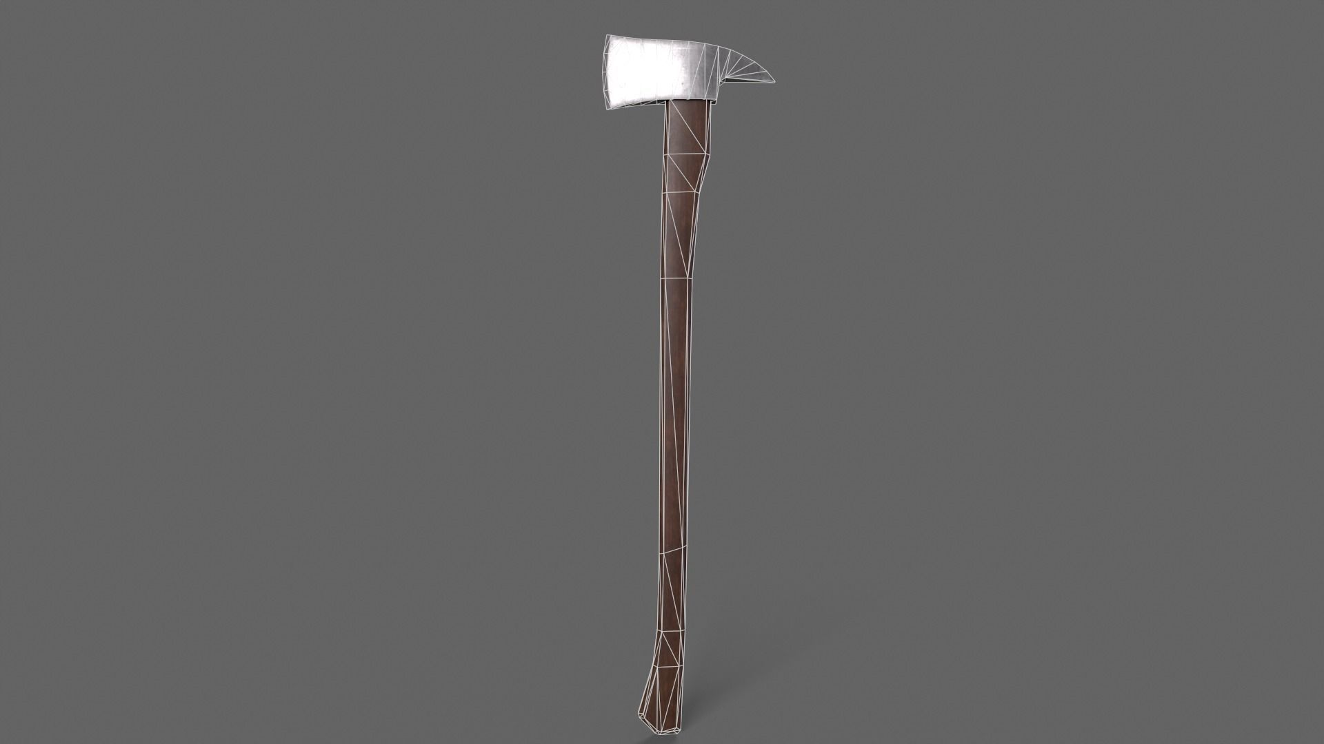 PBR Fire Axe V2d Low-poly 3D model_3