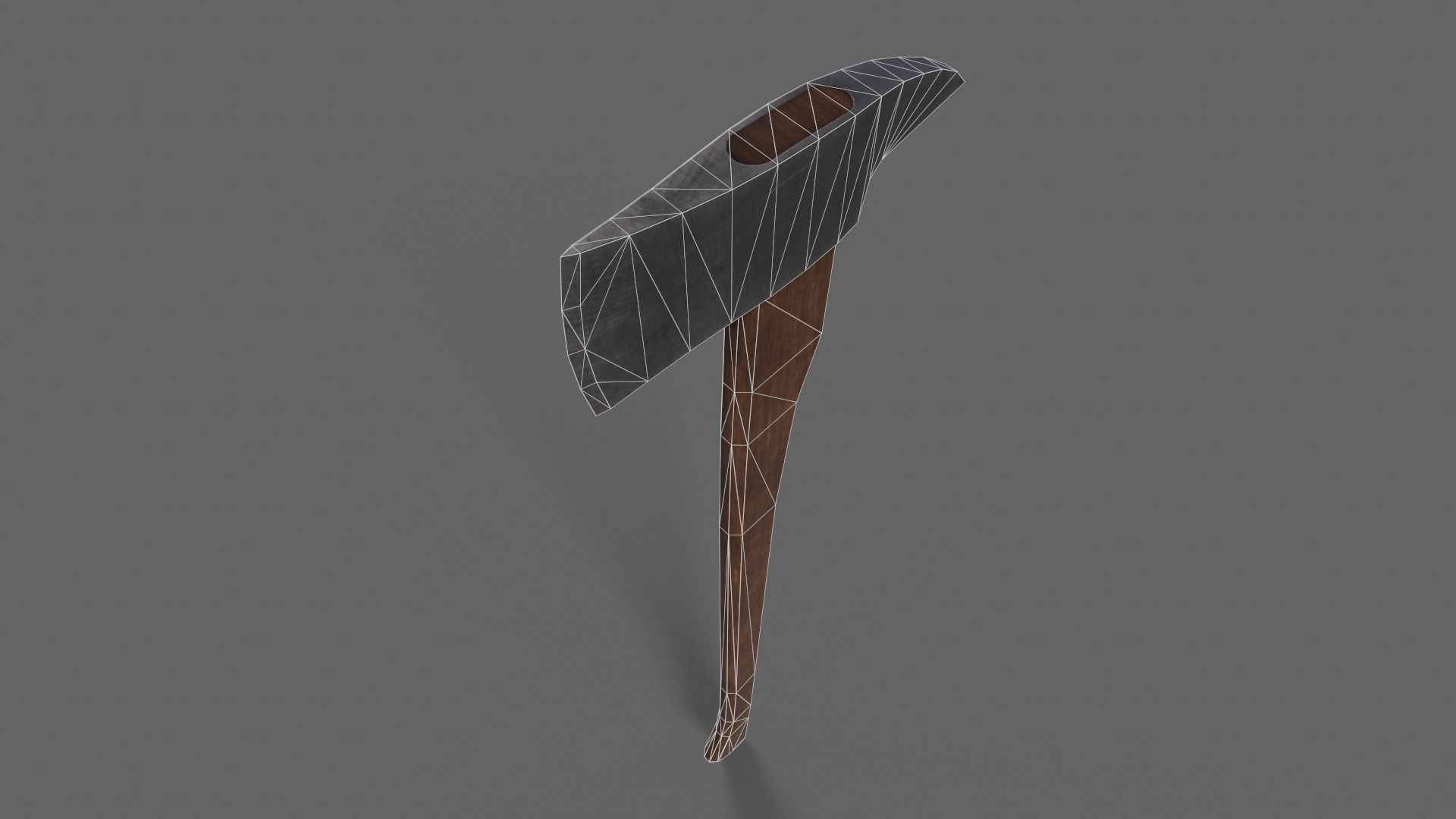 PBR Fire Axe V2d Low-poly 3D model_5