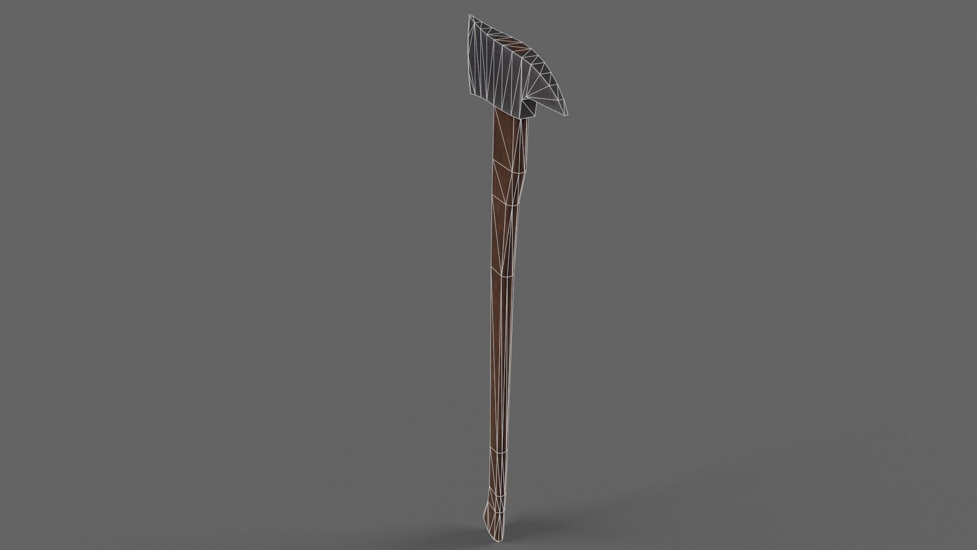 PBR Fire Axe V2d Low-poly 3D model_9
