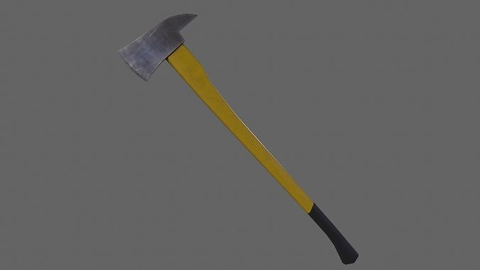 PBR Fire Axe V2e Low-poly 3D model