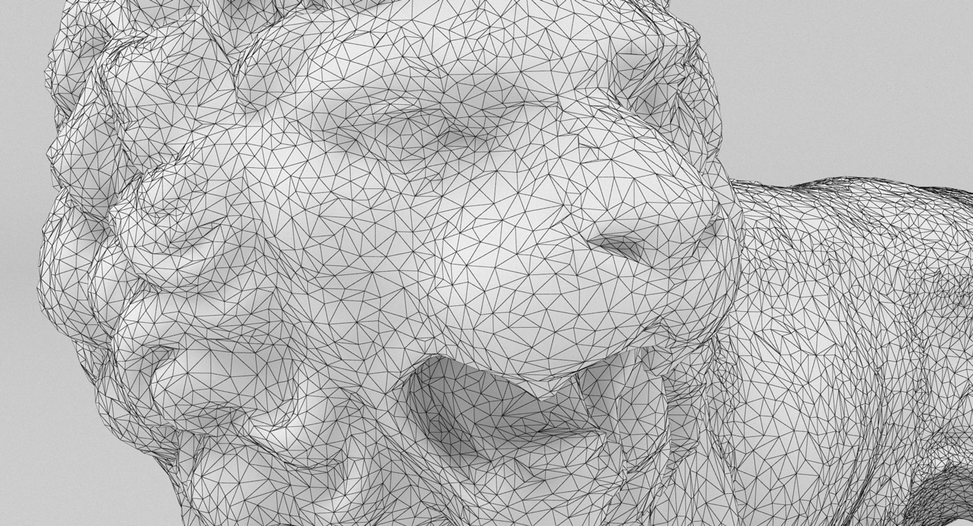 Lion Statue Figurine 3D model_9