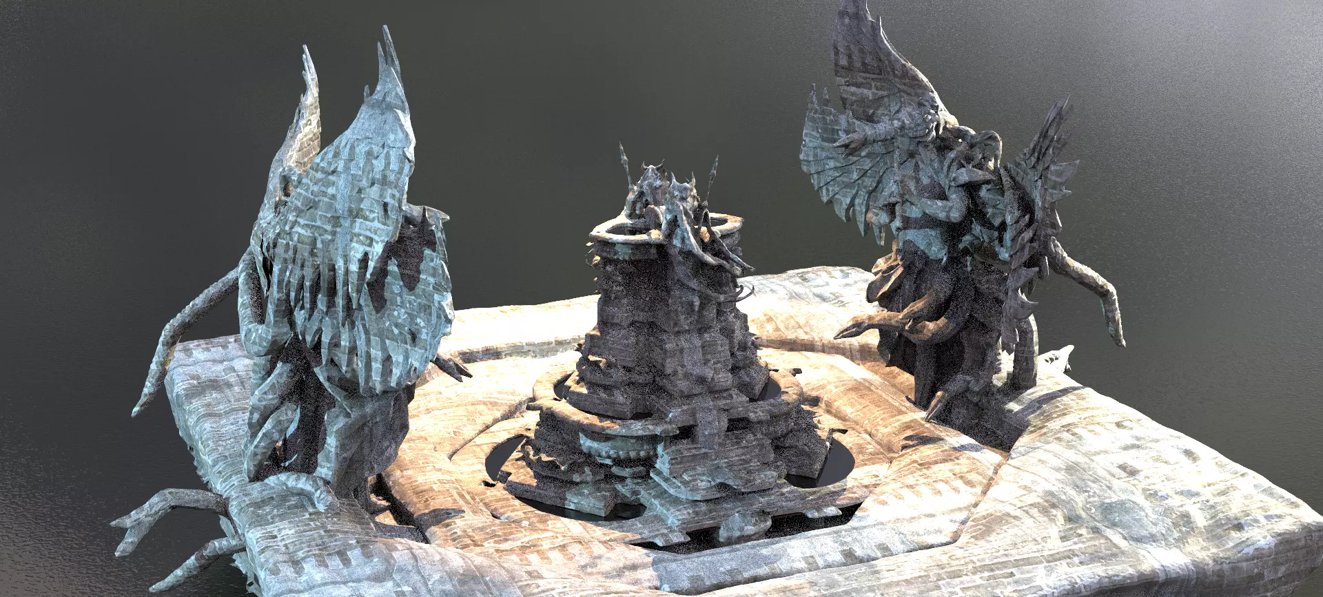 Fallen Angel Blood Font Dark 5 3D model_0