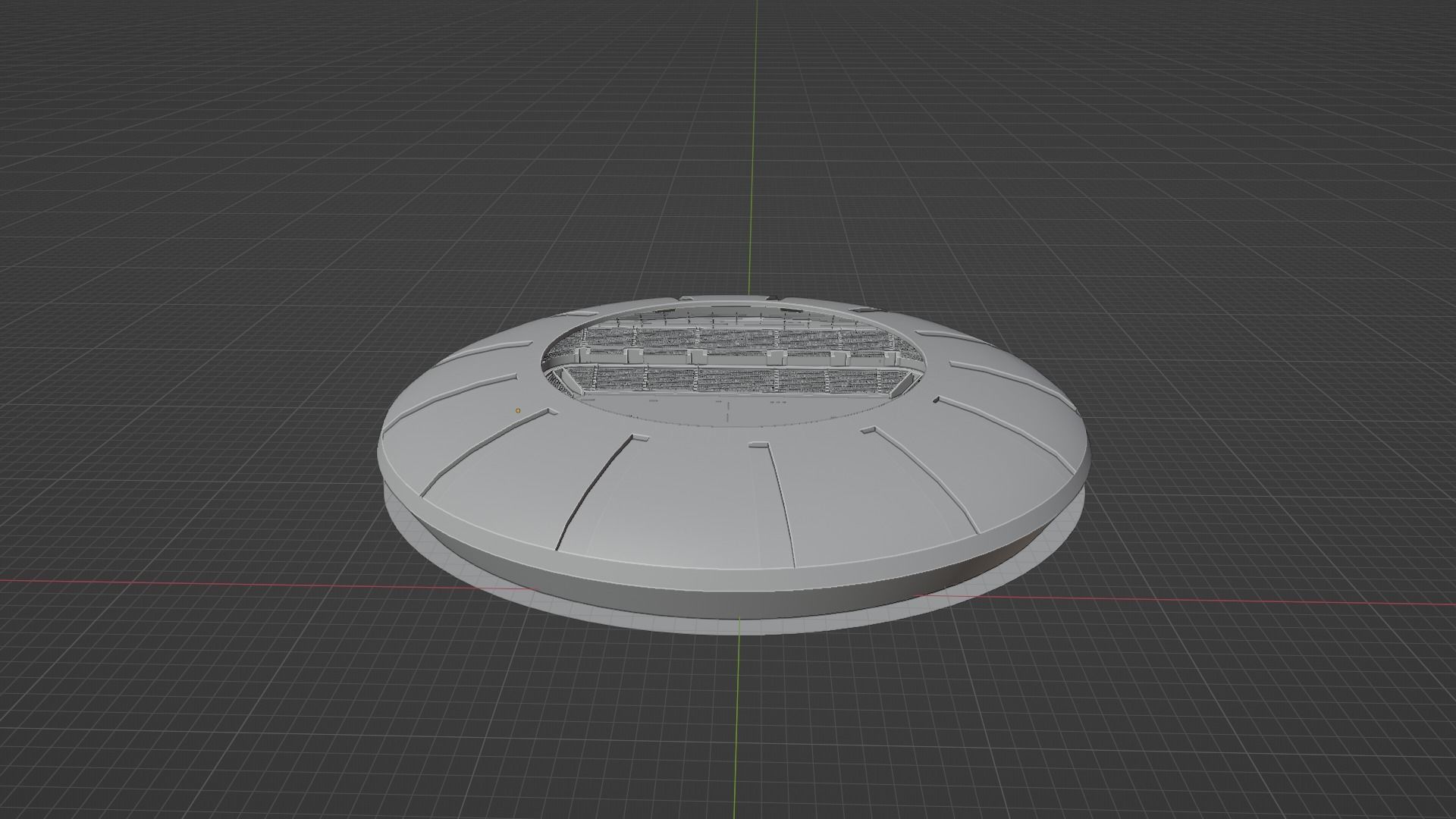 Football Stadium Low-poly 3D model_9