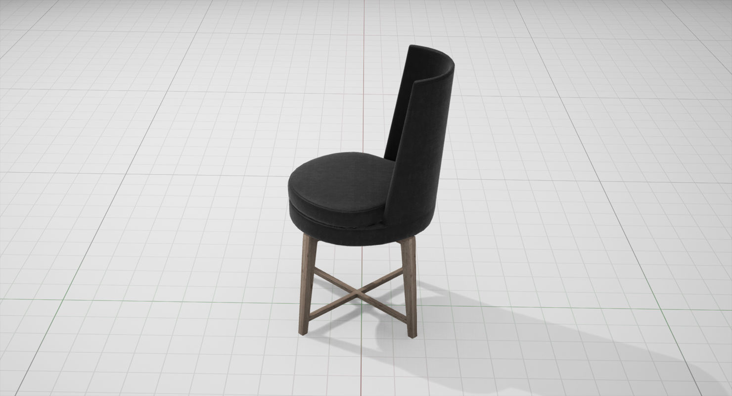 Flexform Feelgood Chair 002 UE4 Low-poly 3D model_11