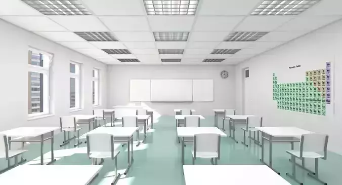Classroom Interior 2 3D model
