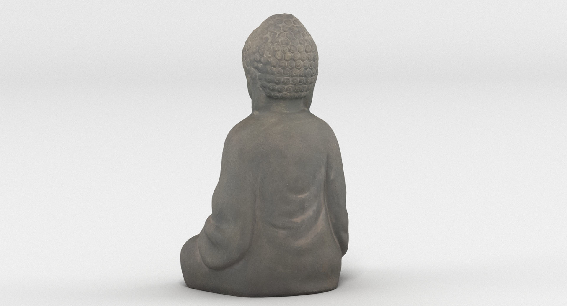 Buddha Statue Figurine 001 3D model_7