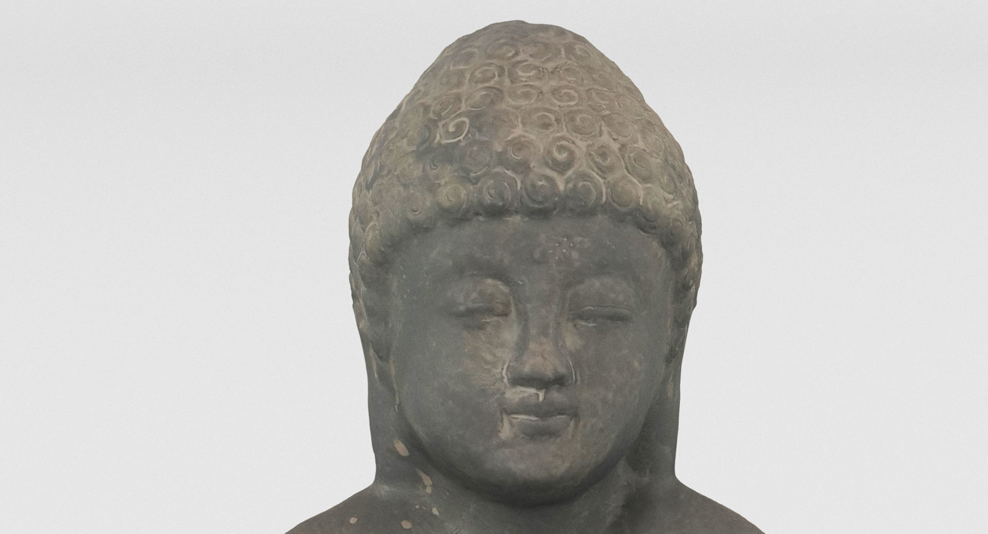 Buddha Statue Figurine 001 3D model_2