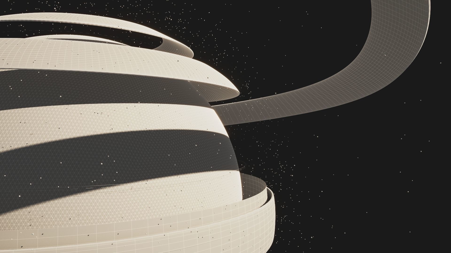 Animated Hologram Planet Earth v5 3D model_12