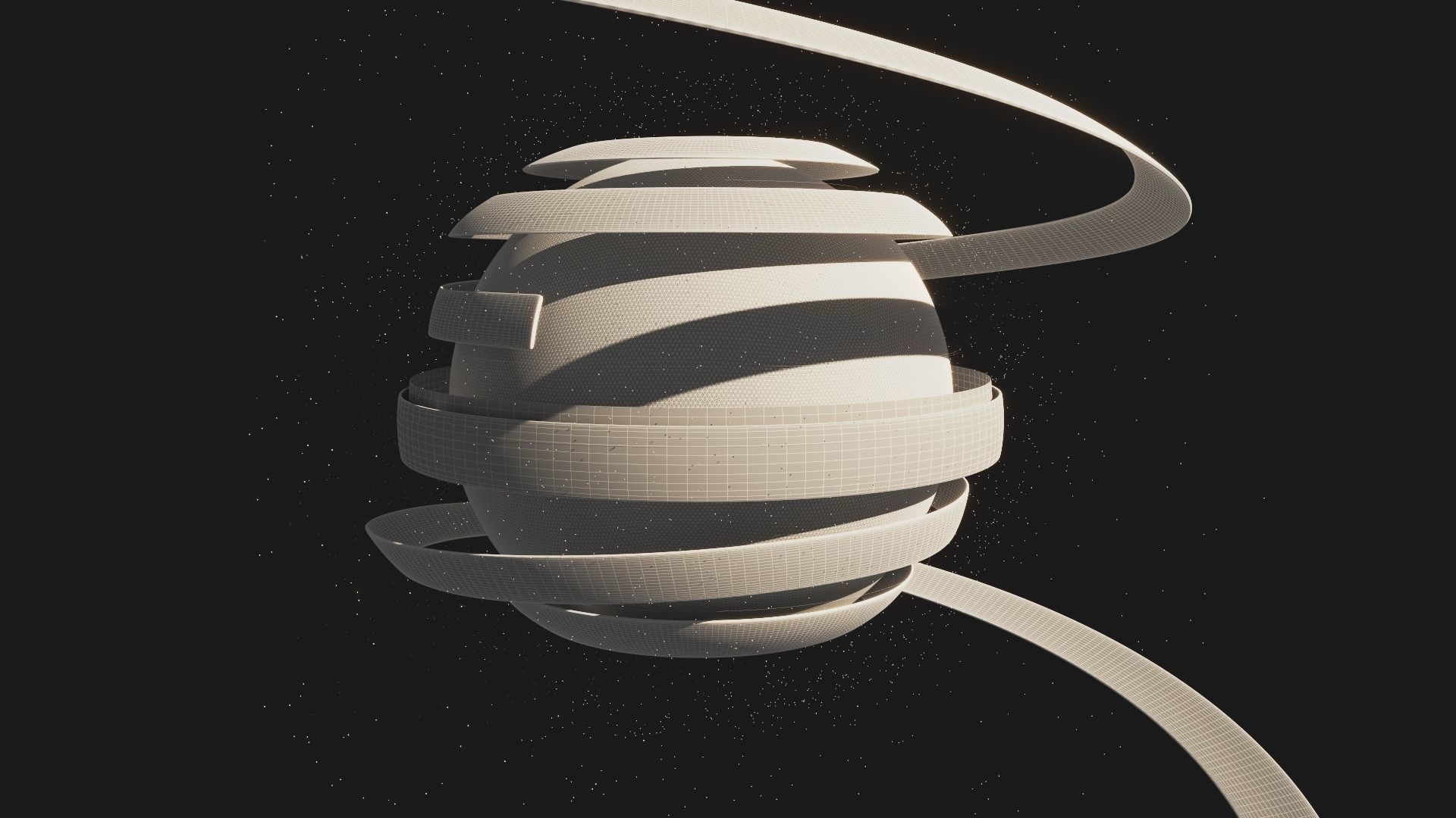 Animated Hologram Planet Earth v5 3D model_10