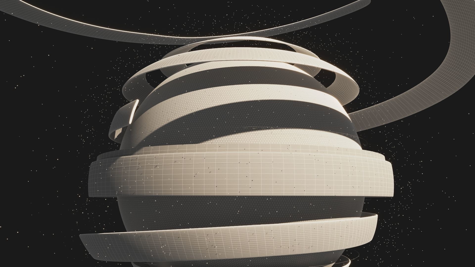 Animated Hologram Planet Earth v5 3D model_13