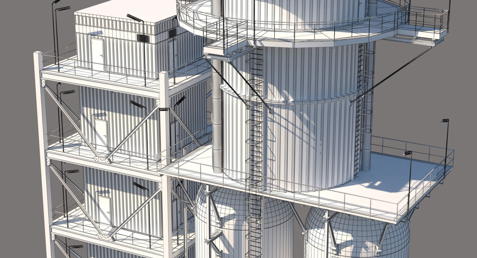 Refinery Industrial Elements 003 3D model_4