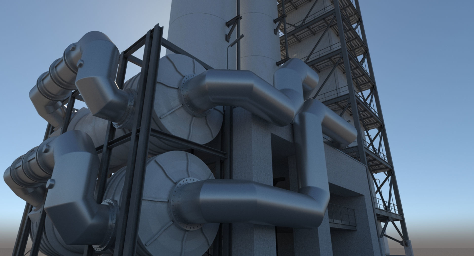 Refinery Industrial Elements 003 3D model_7