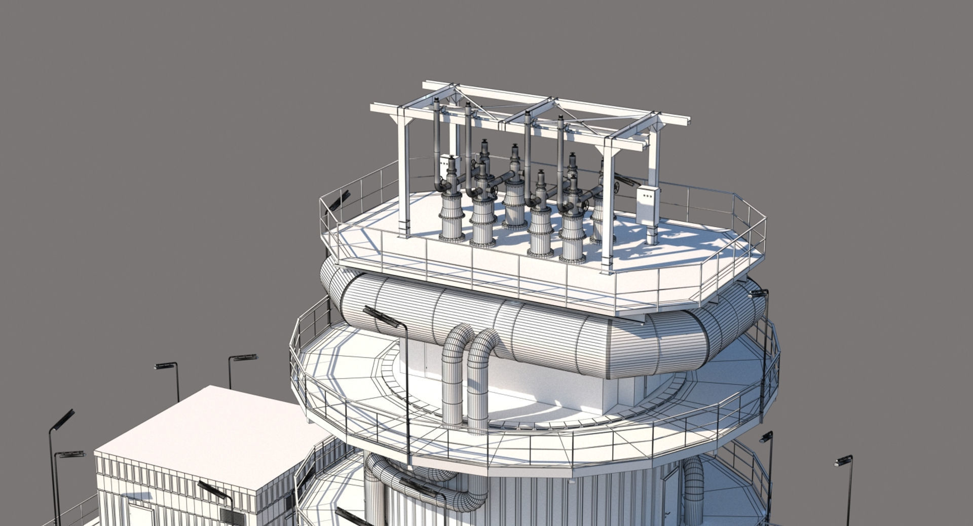 Refinery Industrial Elements 003 3D model_2