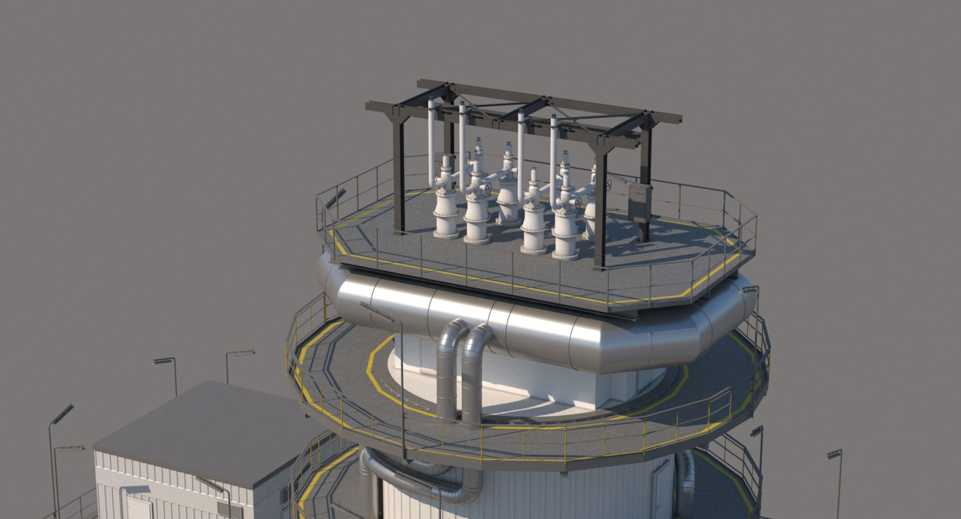 Refinery Industrial Elements 003 3D model_1