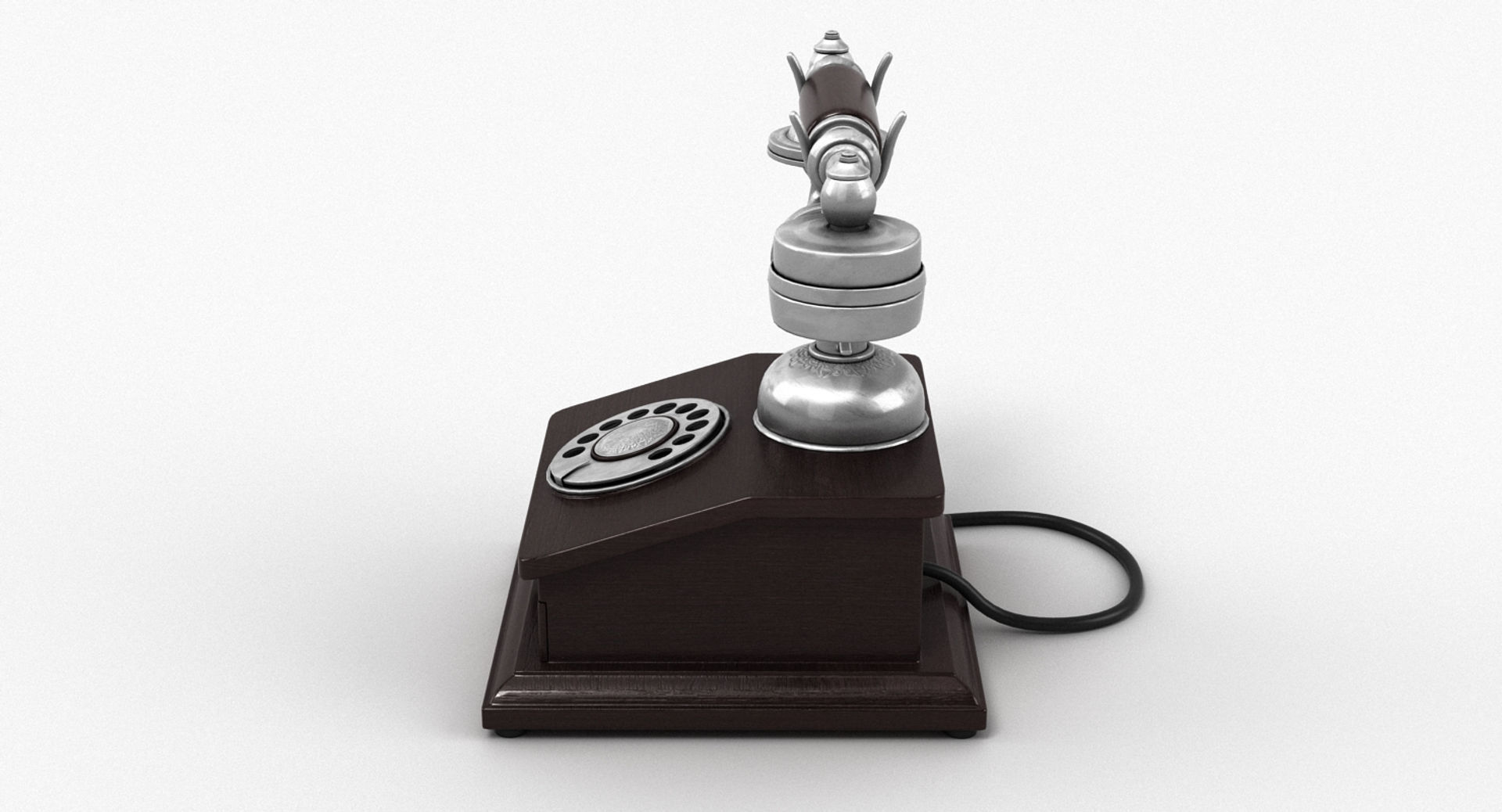 1900s Classic Rotary Telephone 01 3D model_5