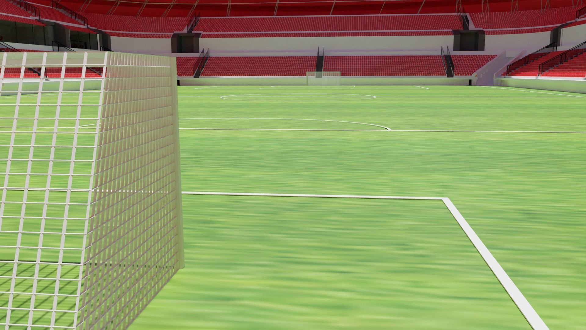Soccer Stadium Low-poly 3D model_6