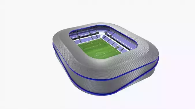 Soccer Stadium Low-poly 3D model