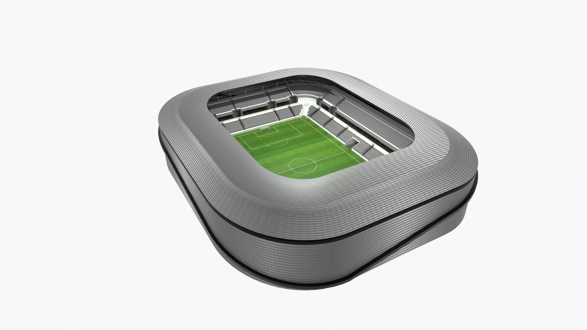 Soccer Stadium Low-poly 3D model