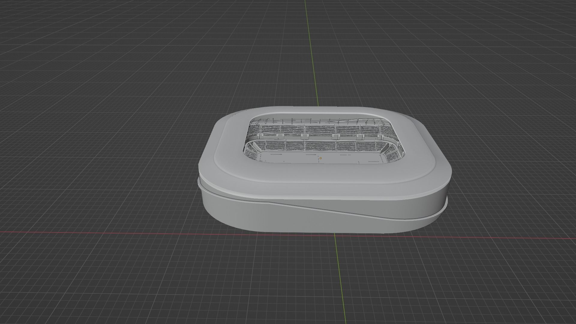 Soccer Stadium Low-poly 3D model_9