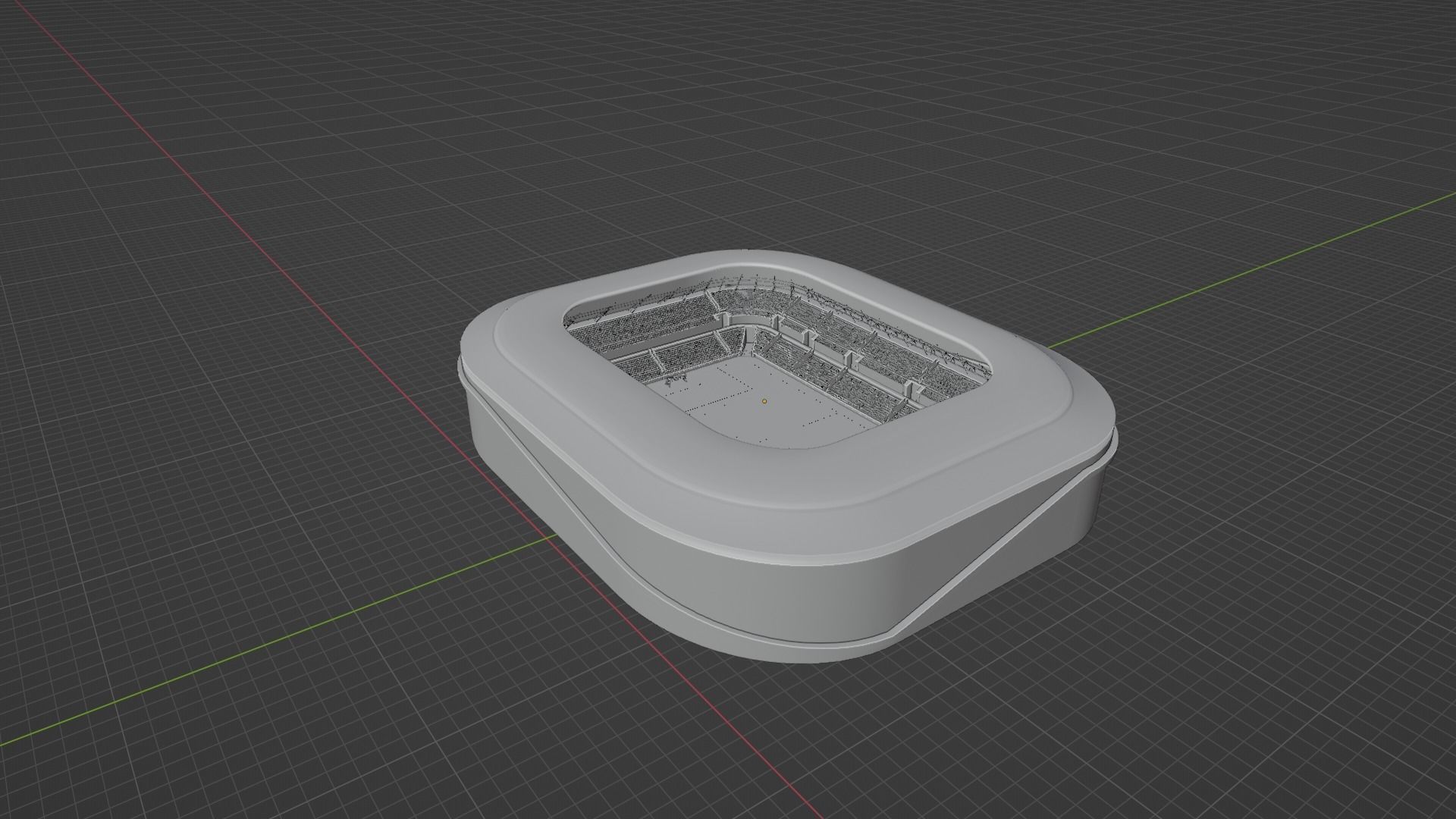 Soccer Stadium Low-poly 3D model_8