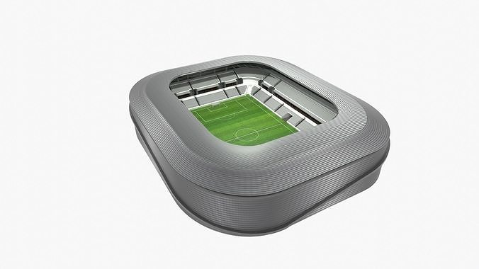 Soccer Stadium Low-poly 3D model