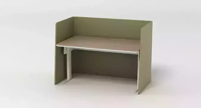 Office Desk in Cubicle