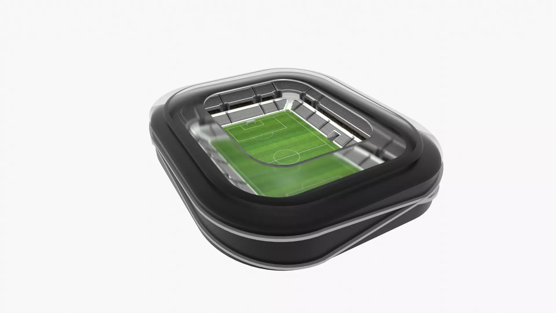 Soccer Stadium Low-poly 3D model_0