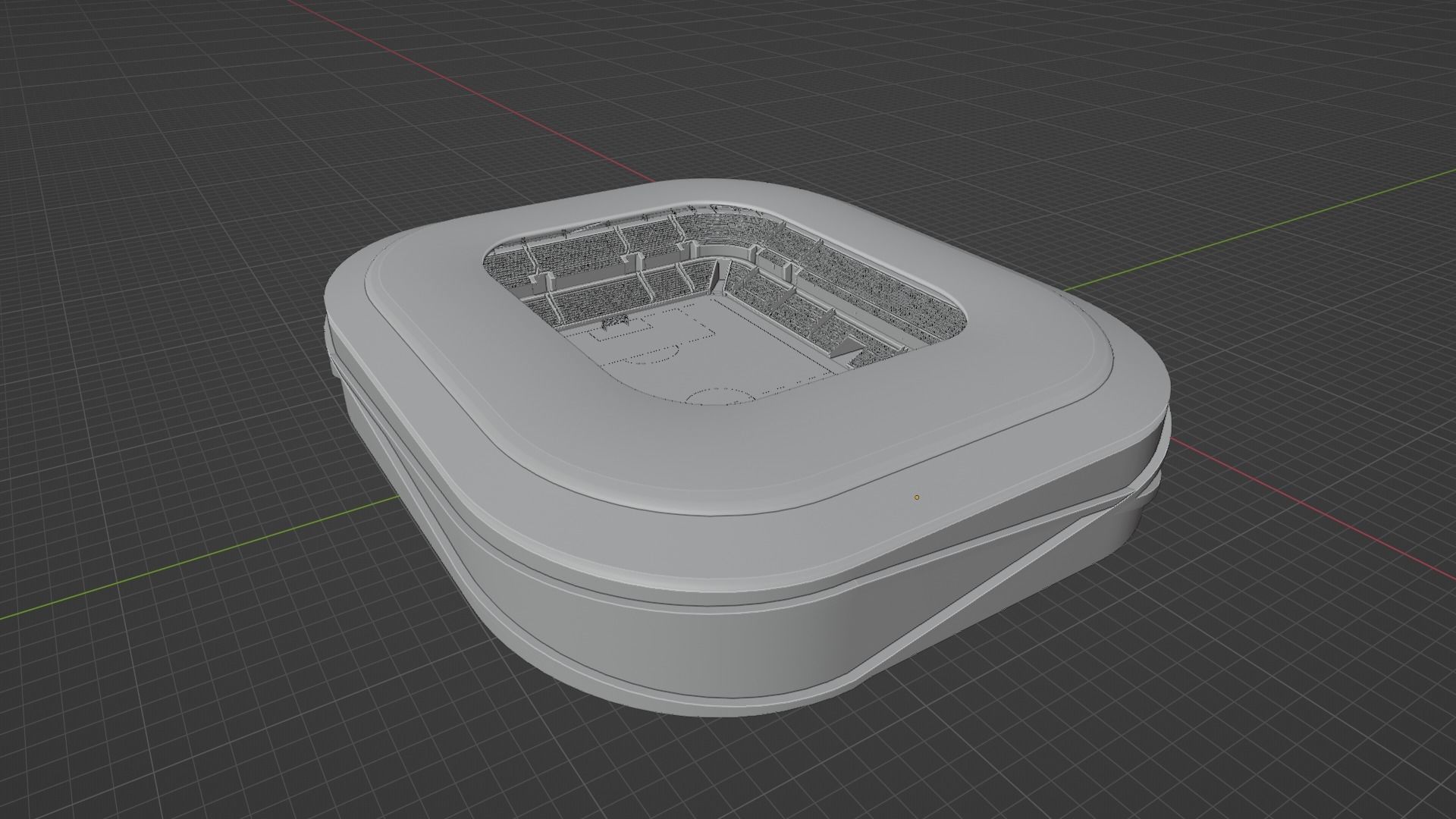 Soccer Stadium Low-poly 3D model_8