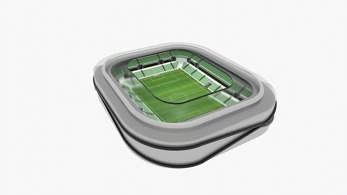 Soccer Stadium Low-poly 3D model