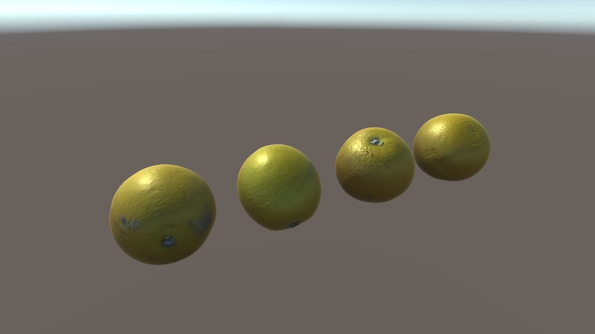 Scanned Oranges Low-poly 3D model_2