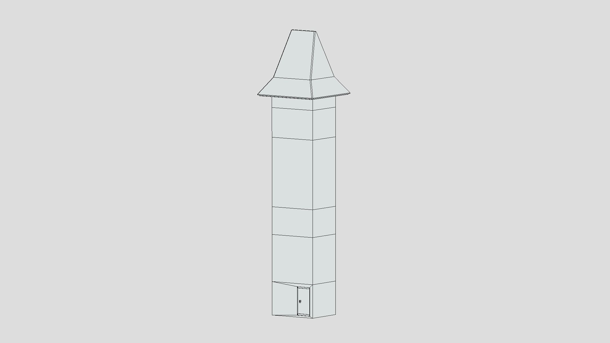 Medieval Castle Module 11 Low Poly PBR Realistic Low-poly 3D model_8