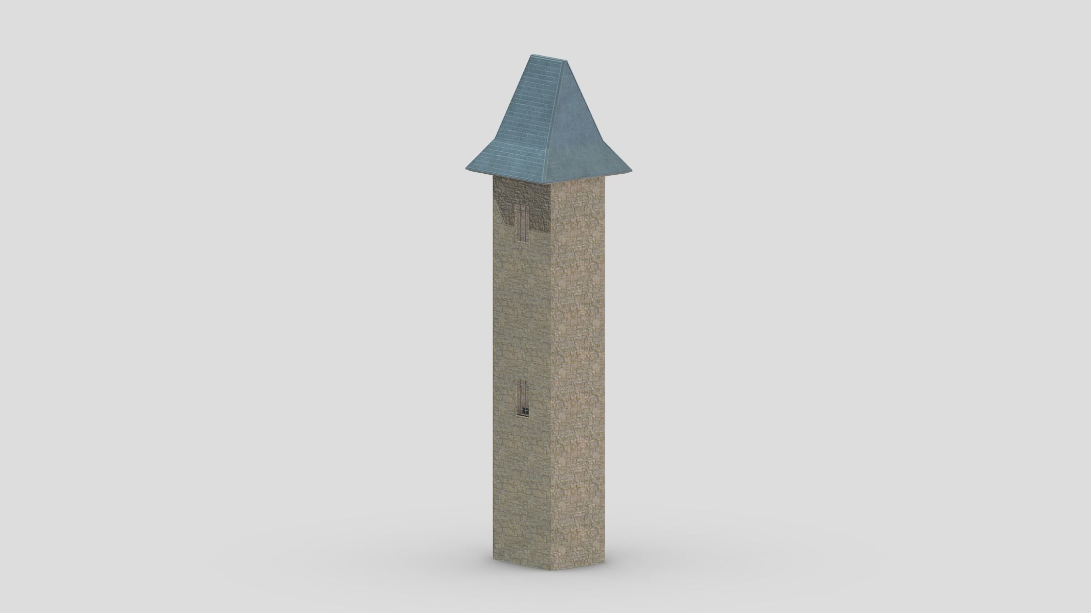 Medieval Castle Module 11 Low Poly PBR Realistic Low-poly 3D model_3