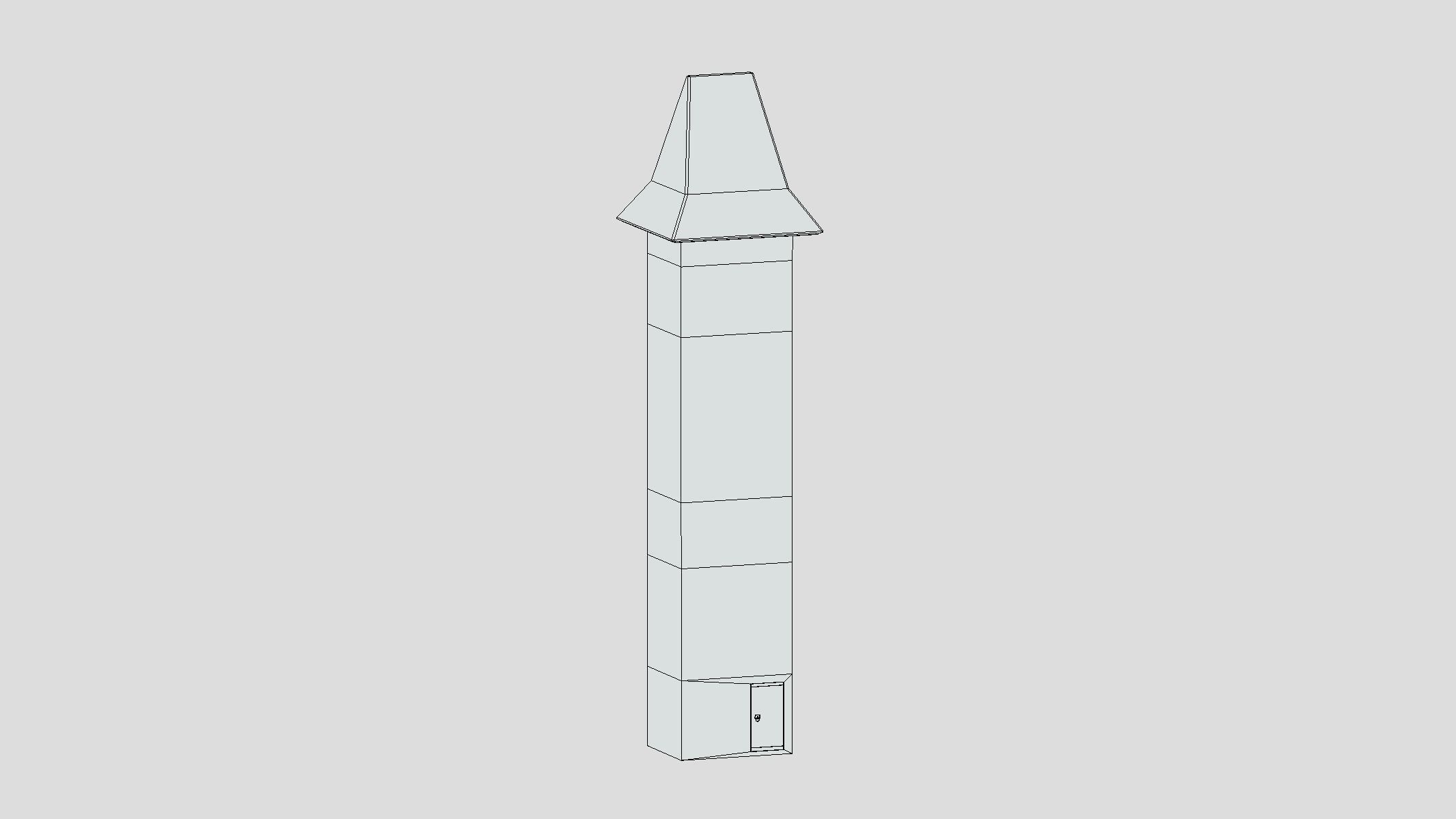 Medieval Castle Module 11 Low Poly PBR Realistic Low-poly 3D model_1