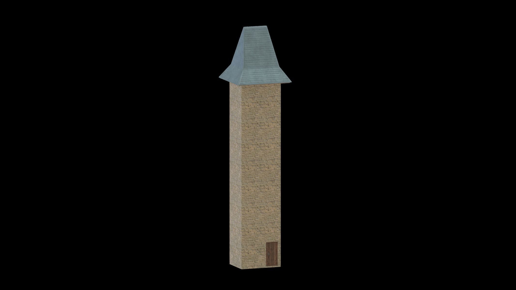 Medieval Castle Module 11 Low Poly PBR Realistic Low-poly 3D model_2