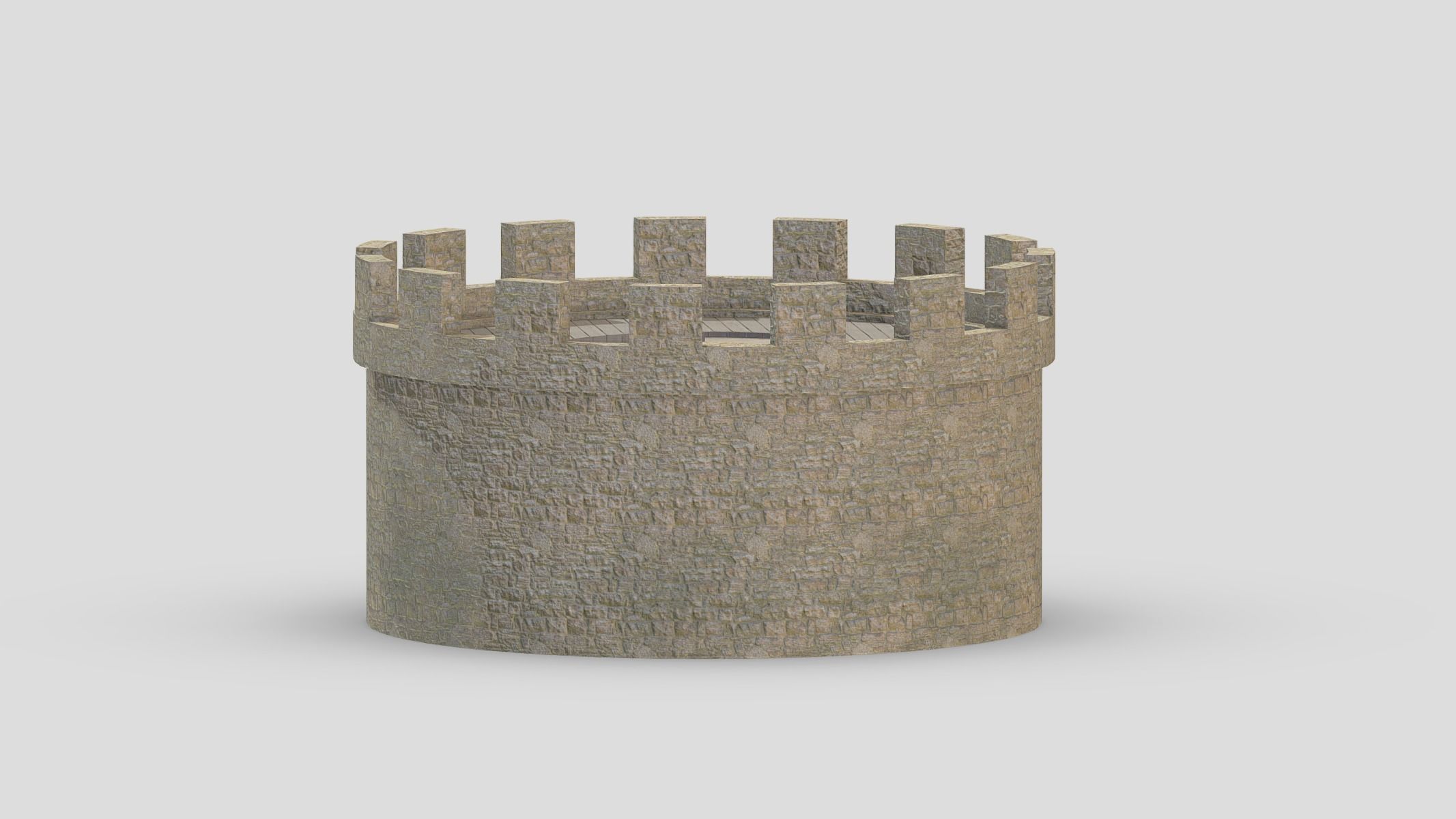 Medieval Castle Module 13 Low Poly PBR Realistic Low-poly 3D model_3