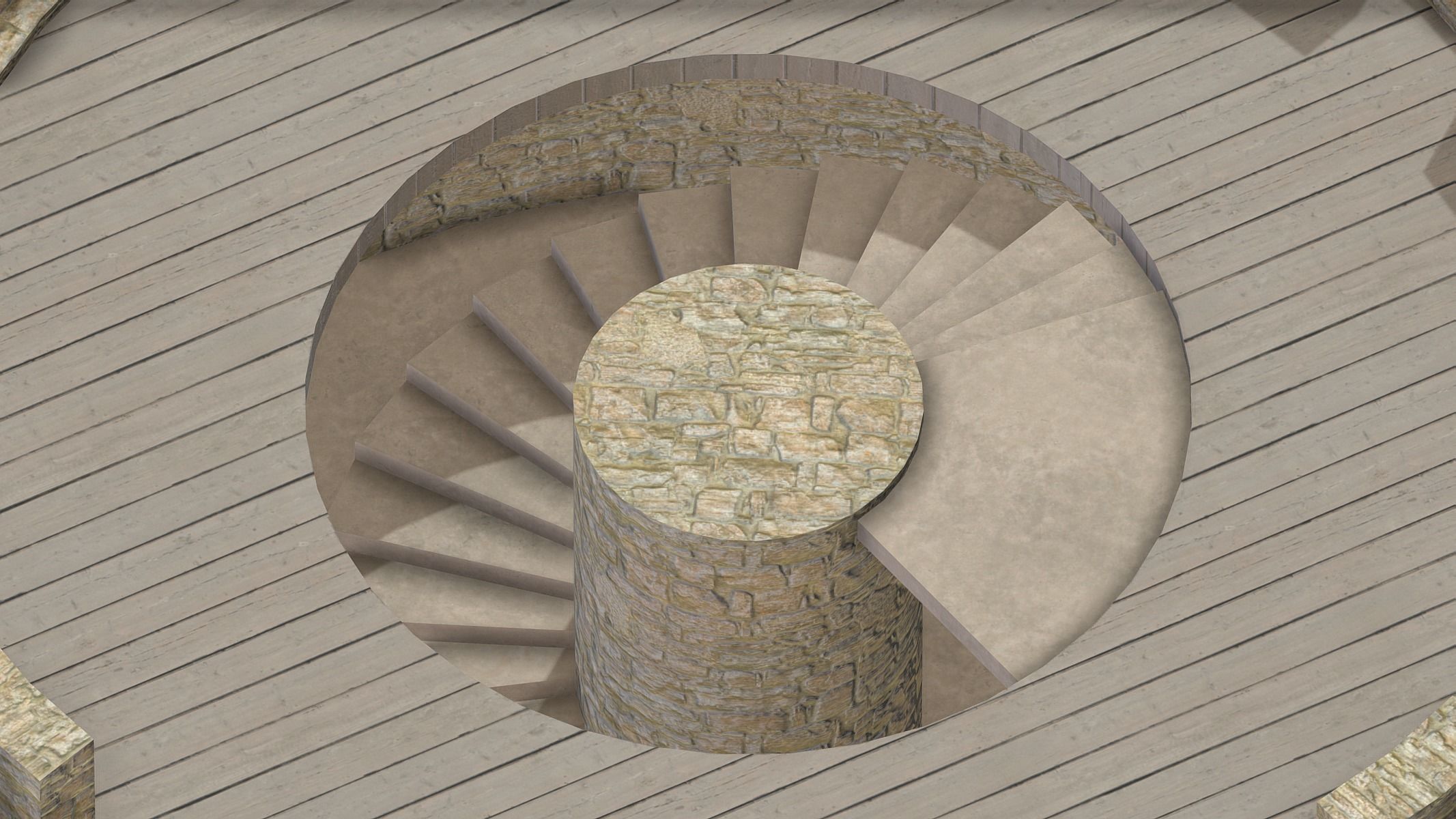 Medieval Castle Module 13 Low Poly PBR Realistic Low-poly 3D model_7