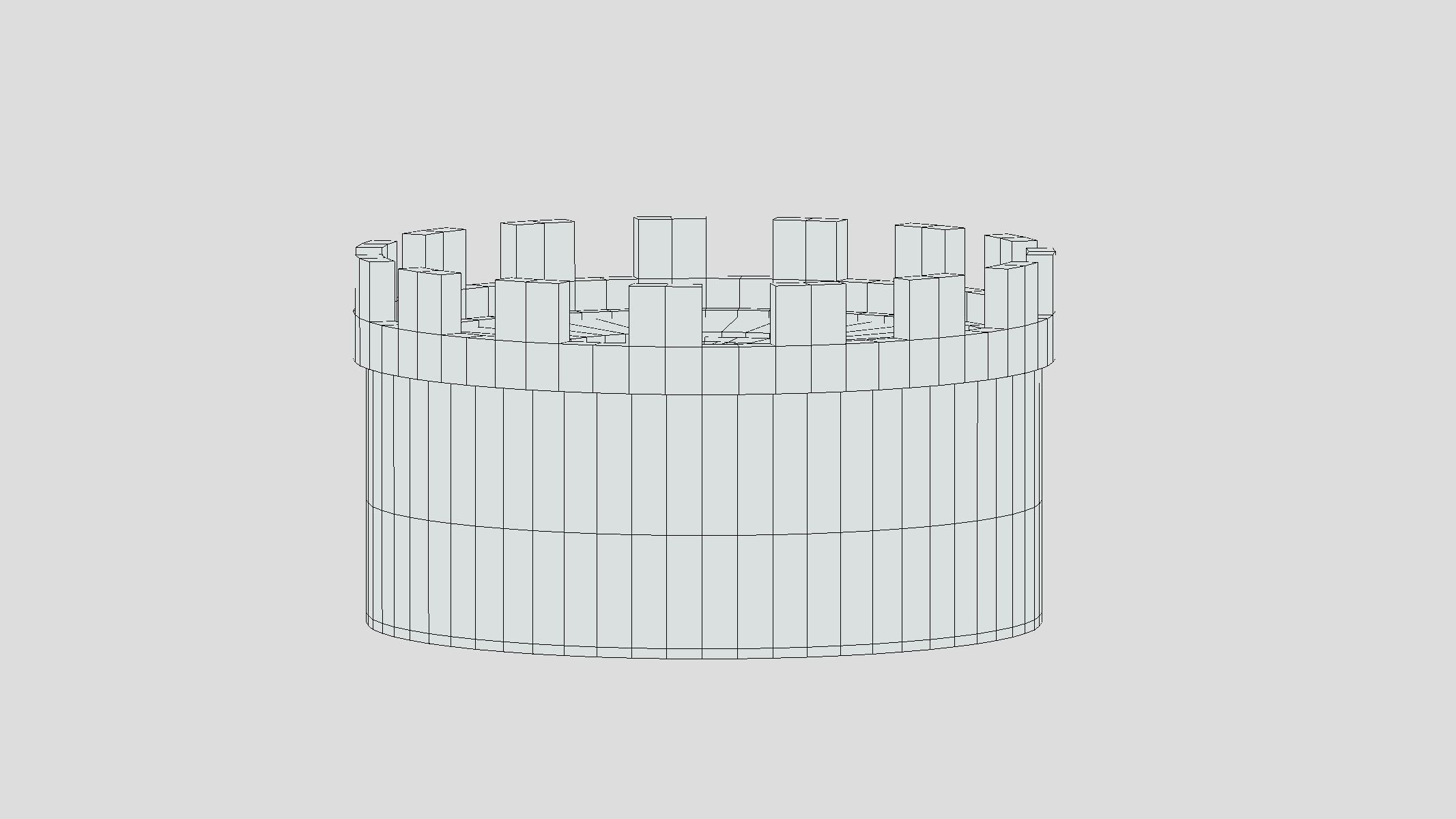 Medieval Castle Module 13 Low Poly PBR Realistic Low-poly 3D model_4