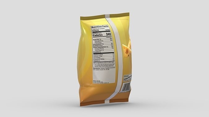 Supermarket Chips 01 Low Poly PBR Realistic Low-poly 3D model 6