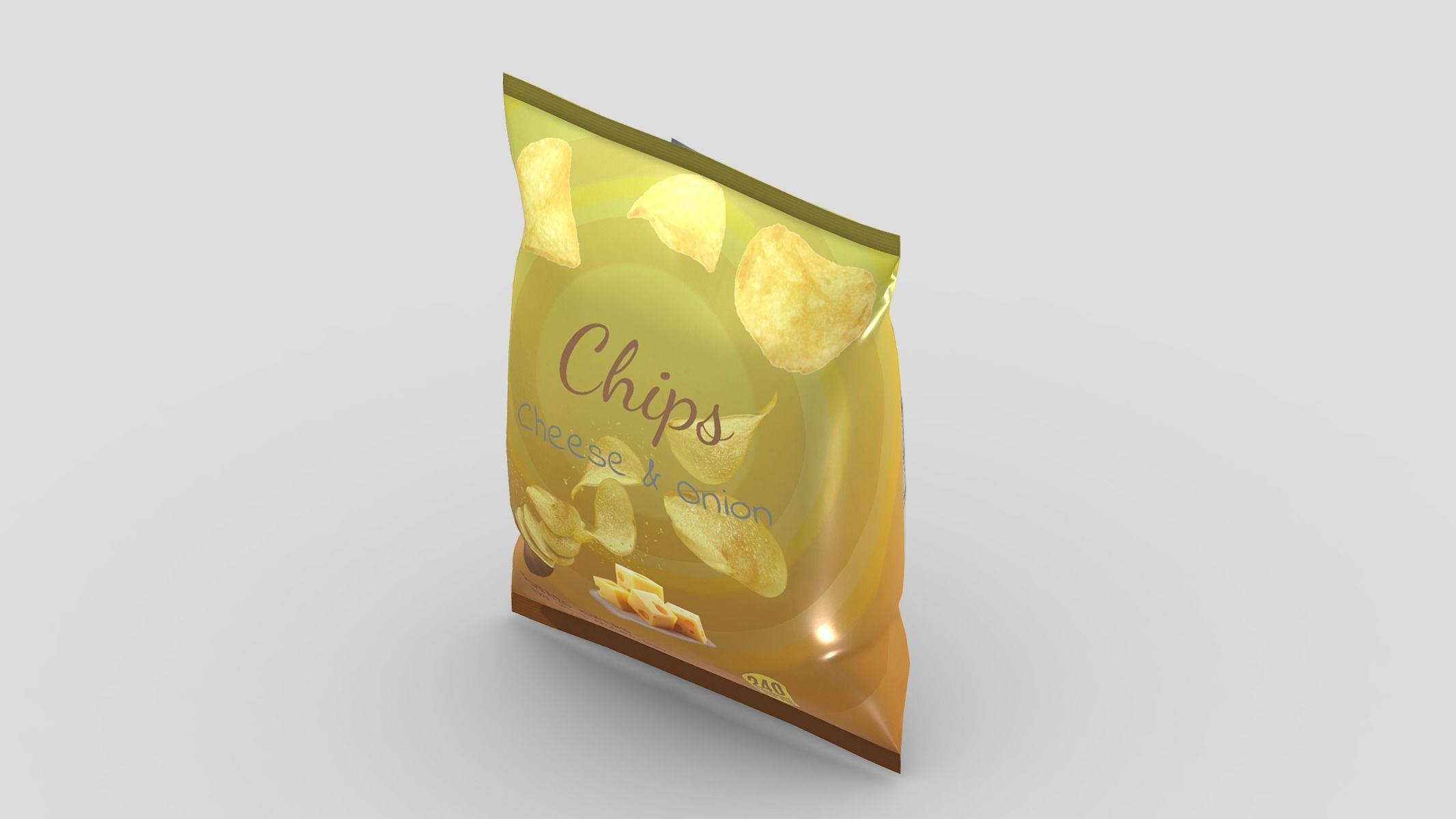 Supermarket Chips 01 Low Poly PBR Realistic Low-poly 3D model_7