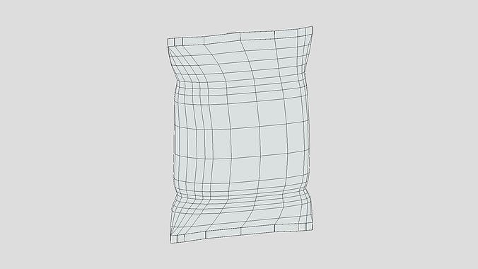Supermarket Chips 01 Low Poly PBR Realistic Low-poly 3D model 2