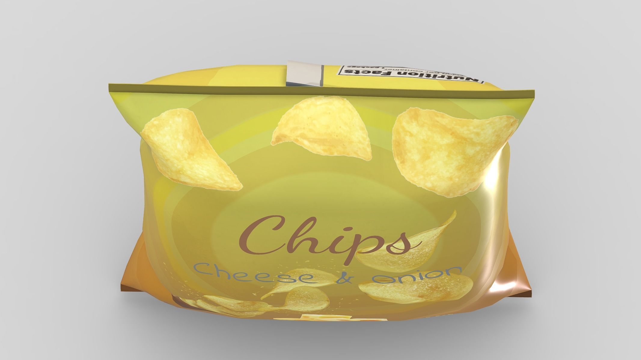 Supermarket Chips 01 Low Poly PBR Realistic Low-poly 3D model_9