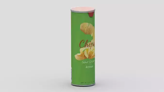 Supermarket Chips 03 Low Poly PBR Realistic