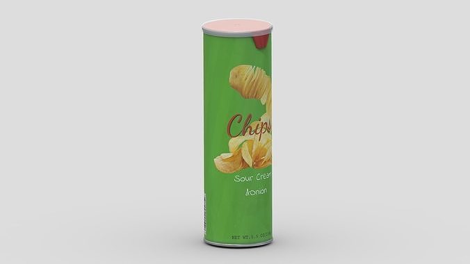 Supermarket Chips 03 Low Poly PBR Realistic Low-poly 3D model