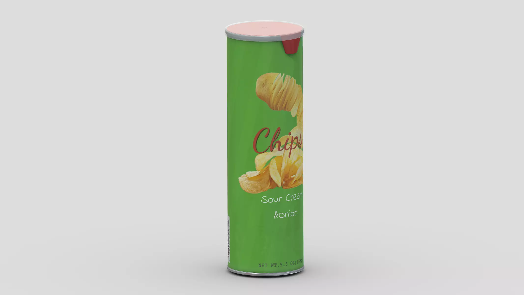 Supermarket Chips 03 Low Poly PBR Realistic Low-poly 3D model_0