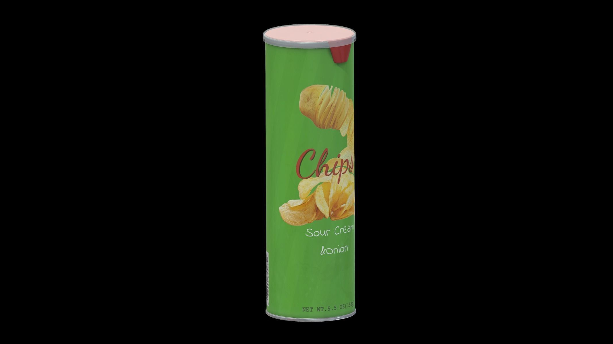 Supermarket Chips 03 Low Poly PBR Realistic Low-poly 3D model_2