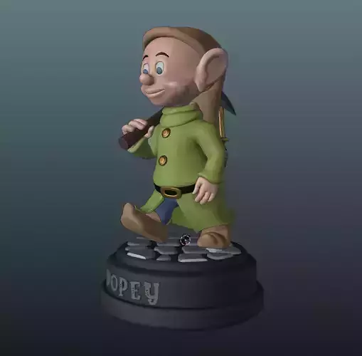 Dopey The Dwarf 3D print model