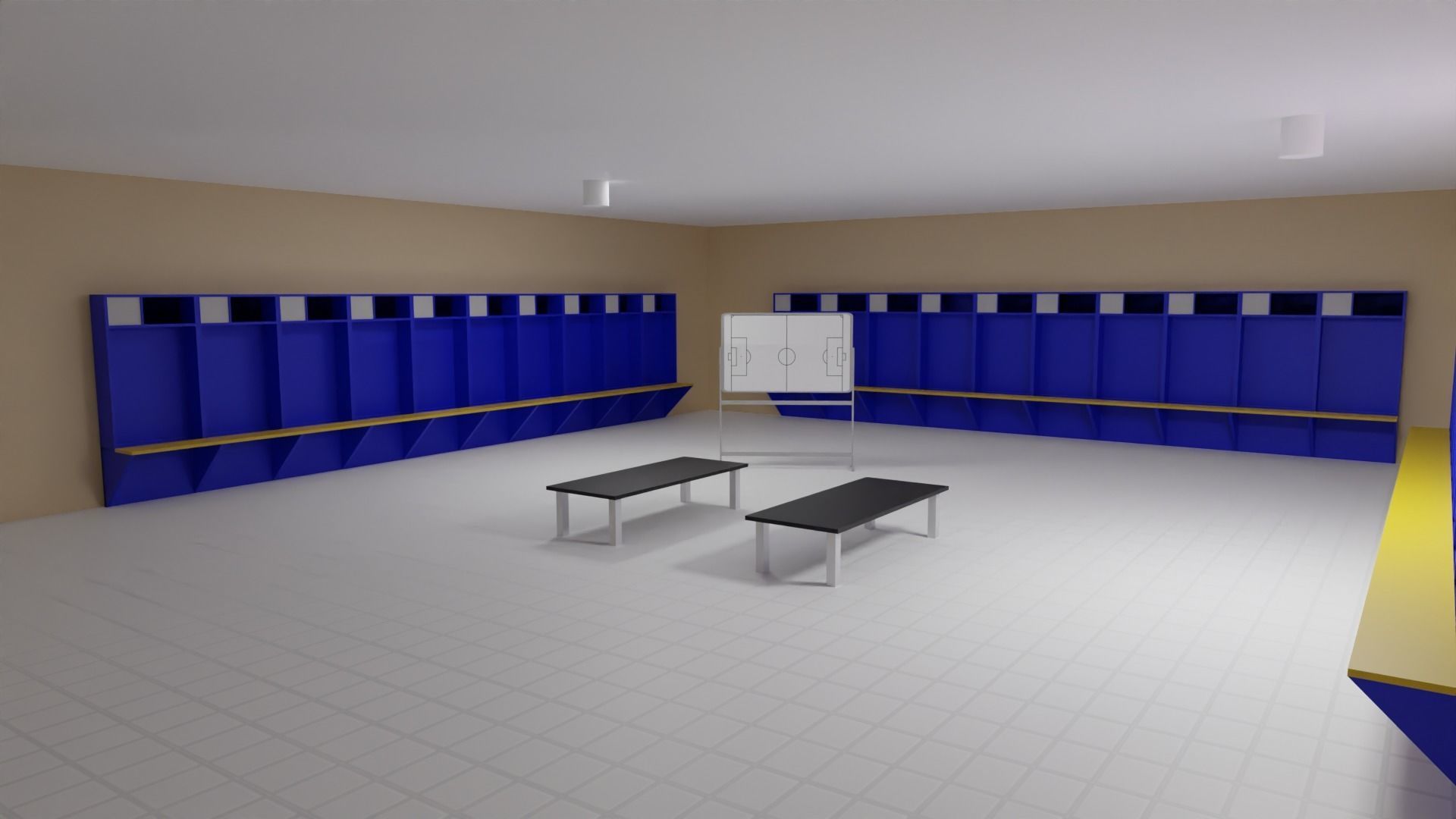 Soccer Stadium Low-poly 3D model_4